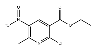 3-Pyridinecarboxylic acid, 2-chloro-6-methyl-5-nitro-, ethyl ester Structure