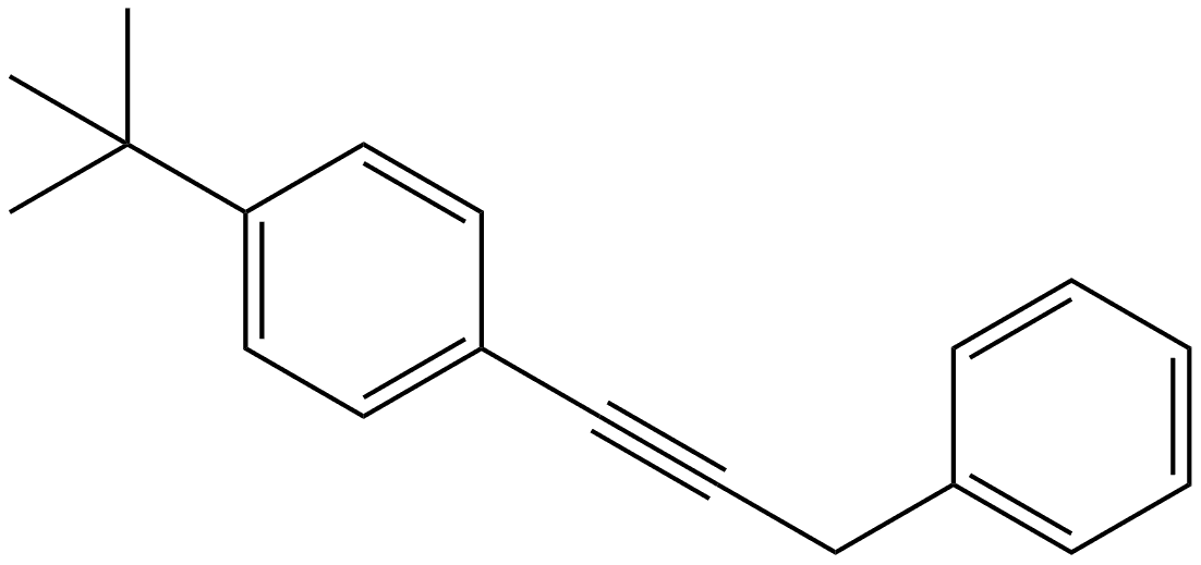 1-(1,1-Dimethylethyl)-4-(3-phenyl-1-propyn-1-yl)benzene Structure