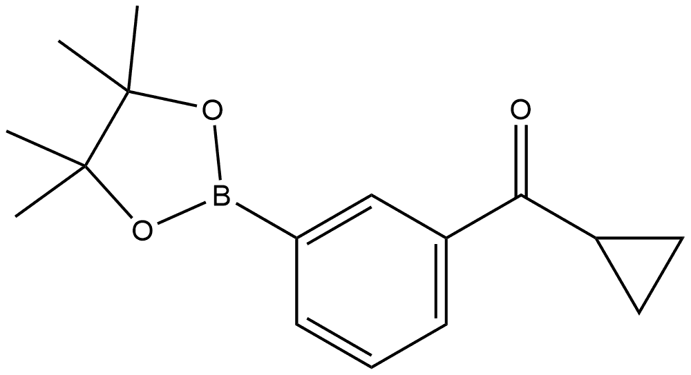 Cyclopropyl[3-(4,4,5,5-tetramethyl-1,3,2-dioxaborolan-2-yl)phenyl]methanone Structure