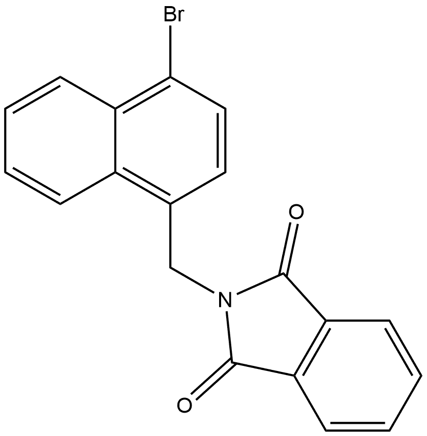 2-[(4-Bromo-1-naphthalenyl)methyl]-1H-isoindole-1,3(2H)-dione Structure