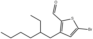 2-Thiophenecarboxaldehyde, 5-bromo-3-(2-ethylhexyl)- 구조식 이미지