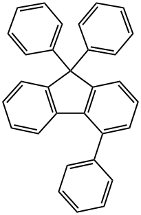 9H-Fluorene, 4,9,9-triphenyl- Structure