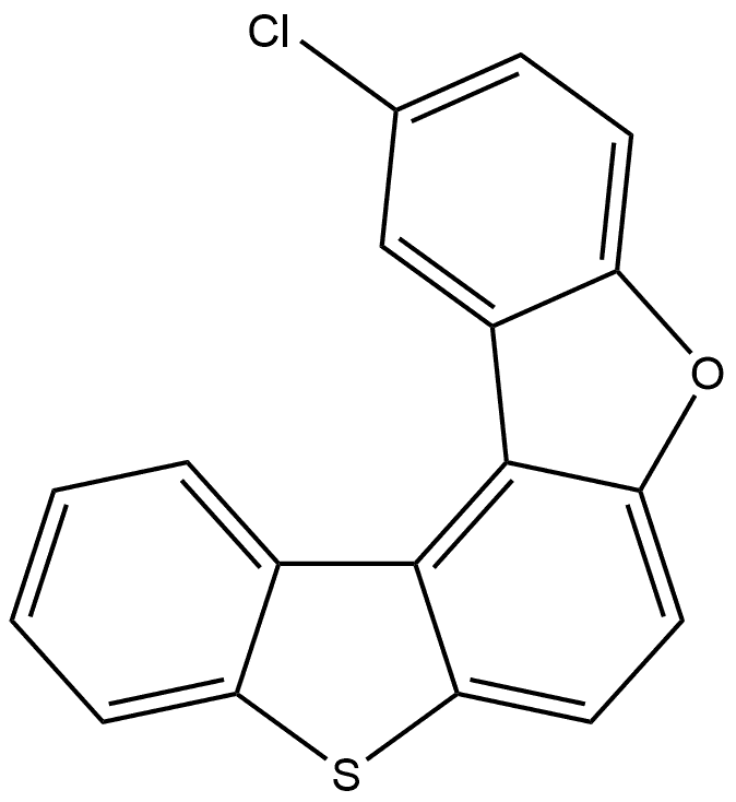 2-Chlorobenzo[b][1]benzothieno[3,2-e]benzofuran Structure