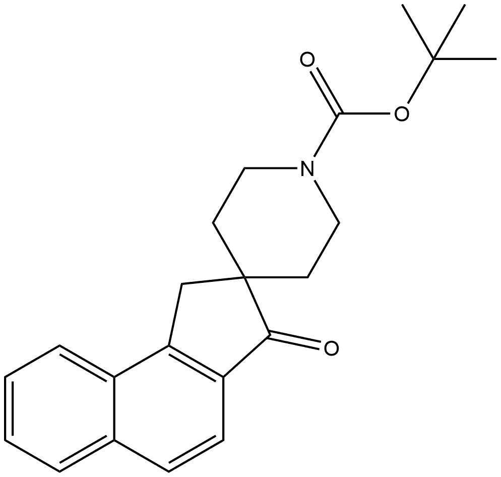 1’Boc-3-oxo-1,3-dihydrospiro[cyclopenta[a]naphthalene-2,4’-piperidine Structure