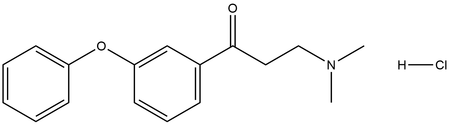 3-(Dimethylamino)-1-(3-phenoxyphenyl)-1-propanone Hydrochloride Structure