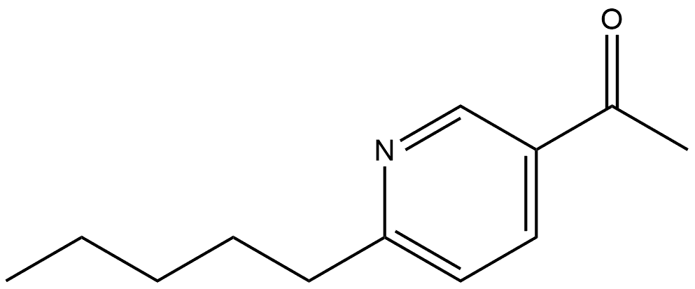 1-(6-Pentyl-3-pyridinyl)ethanone Structure