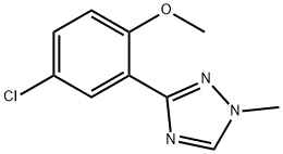 3-(5-Chloro-2-methoxyphenyl)-1-methyl-1H-1,2,4-triazole Structure