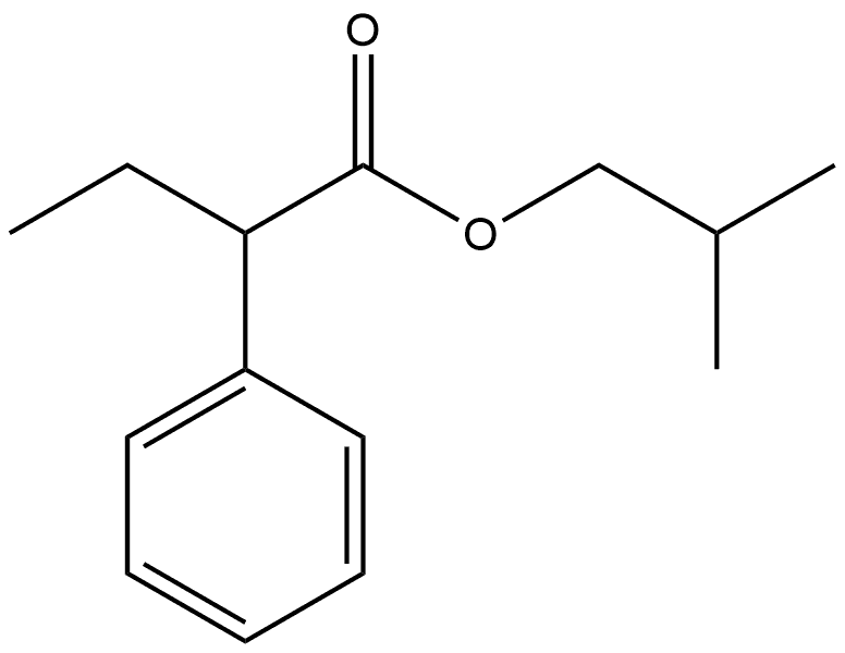 2-Methylpropyl α-ethylbenzeneacetate Structure