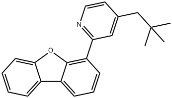 Pyridine, 2-(4-dibenzofuranyl)-4-(2,2-dimethylpropyl)- 구조식 이미지