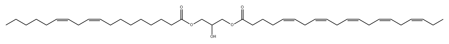 5,8,11,14,17-Eicosapentaenoic acid, 2-hydroxy-3-[[(9Z,12Z)-1-oxo-9,12-octadecadien-1-yl]oxy]propyl ester, (5Z,8Z,11Z,14Z,17Z)- Structure