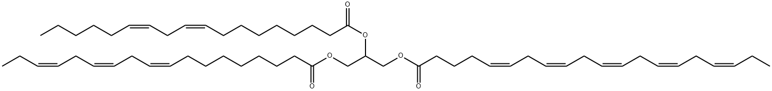 5,8,11,14,17-Eicosapentaenoic acid, 2-[[(9Z,12Z)-1-oxo-9,12-octadecadien-1-yl]oxy]-3-[[(9Z,12Z,15Z)-1-oxo-9,12,15-octadecatrien-1-yl]oxy]propyl ester, (5Z,8Z,11Z,14Z,17Z)- Structure