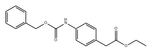 Benzeneacetic acid, 4-[[(phenylmethoxy)carbonyl]amino]-, ethyl ester 구조식 이미지