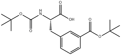 L-Phenylalanine, N,3-bis[(1,1-dimethylethoxy)carbonyl]- Structure