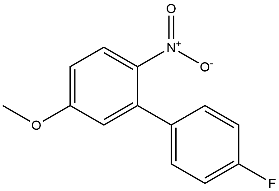 4'-fluoro-5-methoxy-2-nitro-1,1'-biphenyl Structure