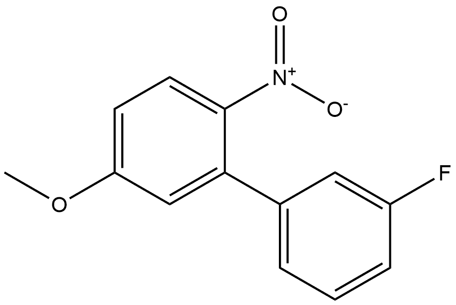3'-fluoro-5-methoxy-2-nitro-1,1'-biphenyl Structure