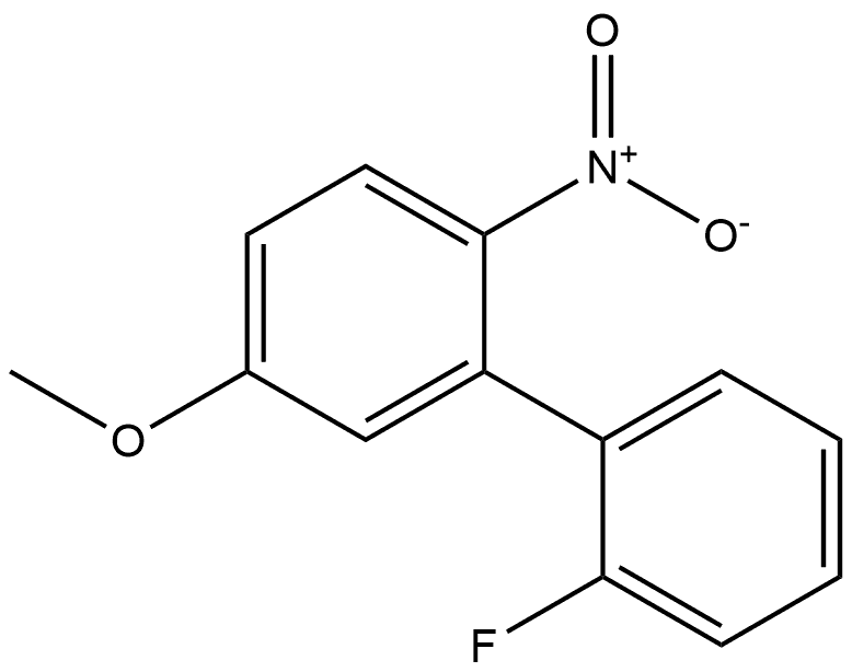 2'-fluoro-5-methoxy-2-nitro-1,1'-biphenyl Structure