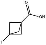 Bicyclo[1.1.1]pentane-1-carboxylic acid, 3-iodo- 구조식 이미지