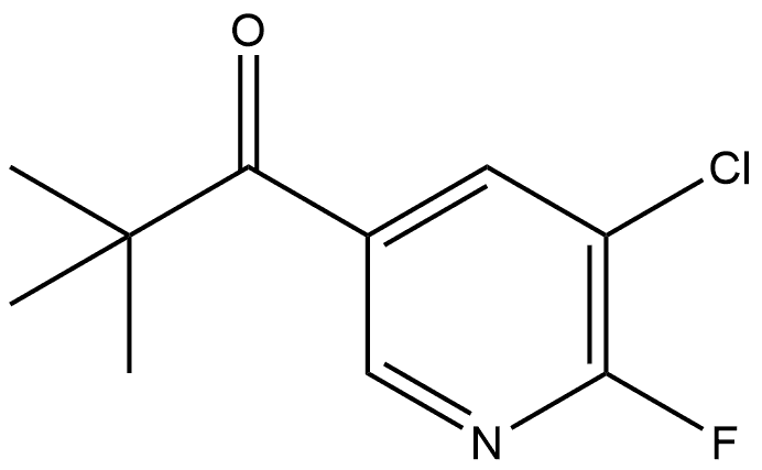 1-(5-Chloro-6-fluoro-3-pyridinyl)-2,2-dimethyl-1-propanone Structure