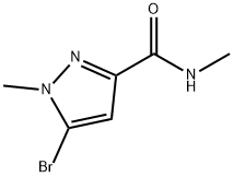 5-Bromo-N,1-dimethyl-1H-pyrazole-3-carboxamide 구조식 이미지