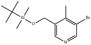 3-Bromo-5-[[[(1,1-dimethylethyl)dimethylsilyl]oxy]methyl]-4-methylpyridine Structure