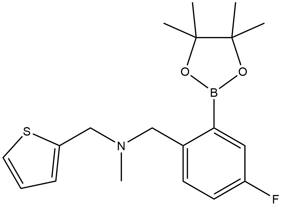 N-[[4-Fluoro-2-(4,4,5,5-tetramethyl-1,3,2-dioxaborolan-2-yl)phenyl]methyl]-N-... Structure