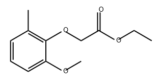 Acetic acid, 2-(2-methoxy-6-methylphenoxy)-, ethyl ester Structure