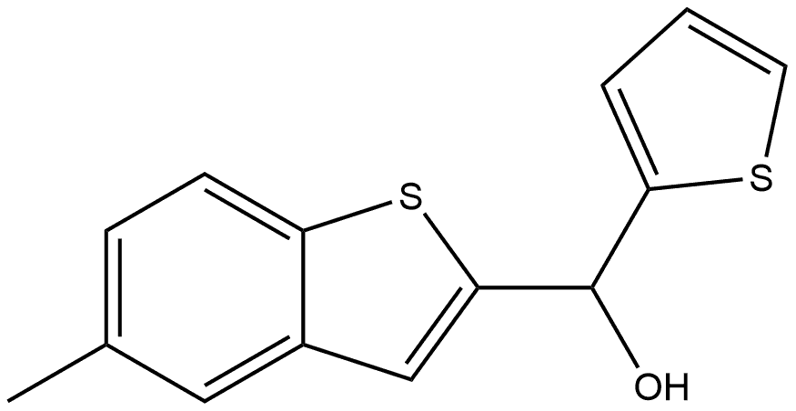 5-Methyl-α-2-thienylbenzo[b]thiophene-2-methanol Structure