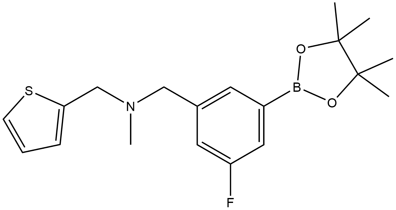 N-[[3-Fluoro-5-(4,4,5,5-tetramethyl-1,3,2-dioxaborolan-2-yl)phenyl]methyl]-N-... Structure