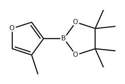 1,3,2-Dioxaborolane, 4,4,5,5-tetramethyl-2-(4-methyl-3-furanyl)- Structure