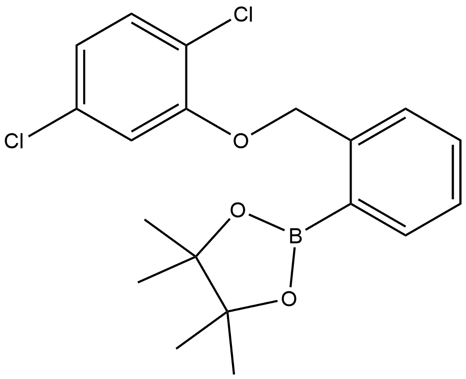 2-[2-[(2,5-Dichlorophenoxy)methyl]phenyl]-4,4,5,5-tetramethyl-1,3,2-dioxaboro... Structure