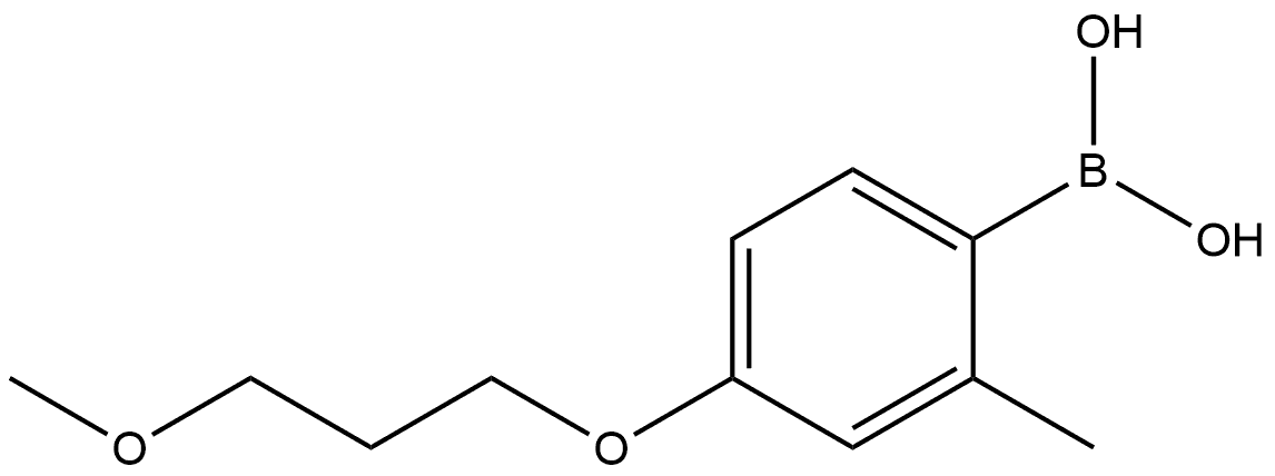 B-[4-(3-Methoxypropoxy)-2-methylphenyl]boronic acid Structure