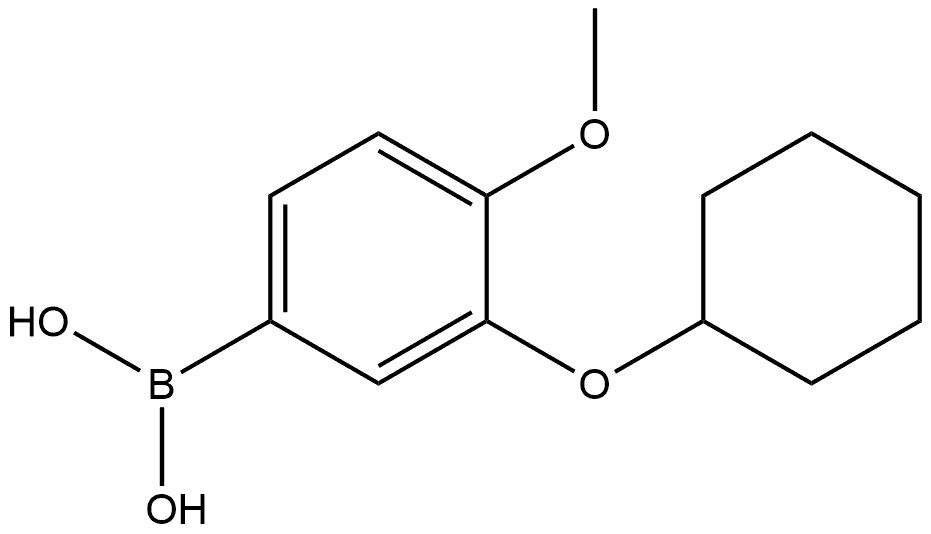 B-[3-(Cyclohexyloxy)-4-methoxyphenyl]boronic acid Structure