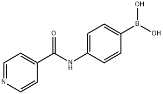 Boronic acid, B-[4-[(4-pyridinylcarbonyl)amino]phenyl]- Structure