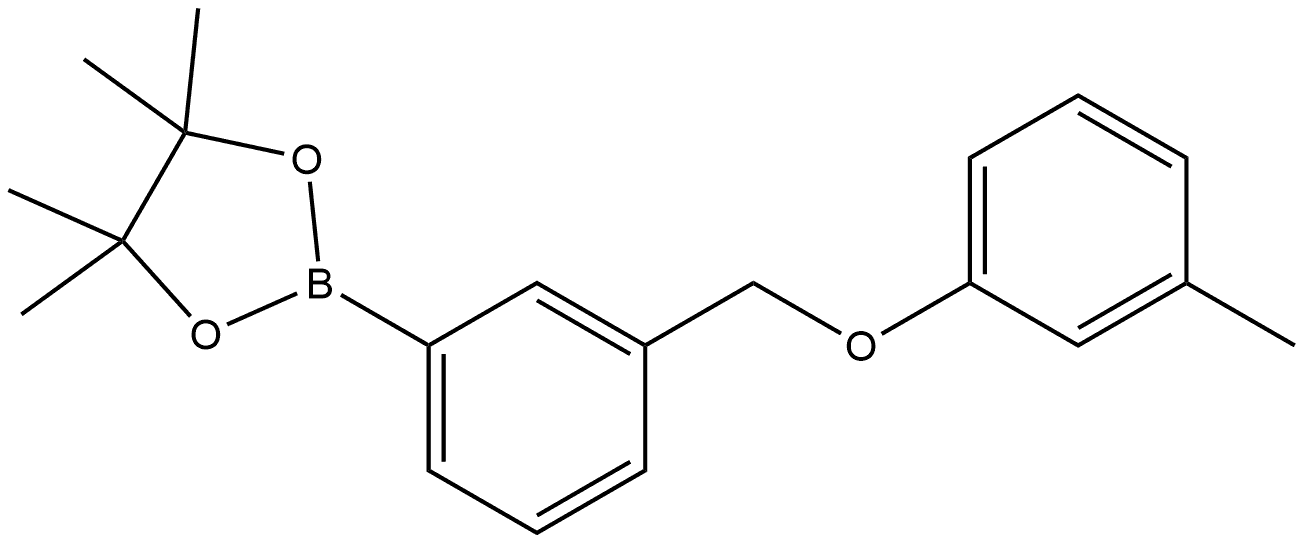 4,4,5,5-Tetramethyl-2-[3-[(3-methylphenoxy)methyl]phenyl]-1,3,2-dioxaborolane Structure