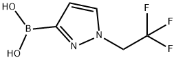 Boronic acid, B-[1-(2,2,2-trifluoroethyl)-1H-pyrazol-3-yl]- Structure