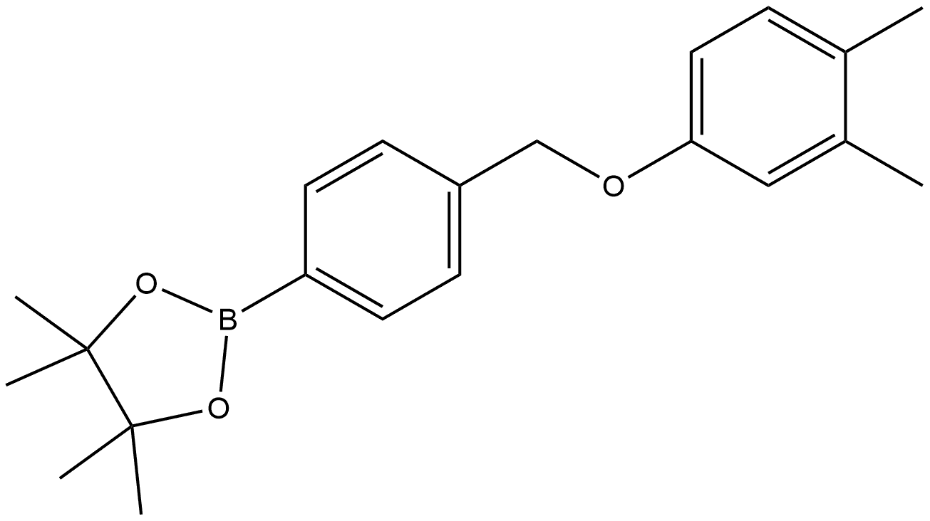 2-[4-[(3,4-Dimethylphenoxy)methyl]phenyl]-4,4,5,5-tetramethyl-1,3,2-dioxaboro... Structure