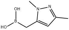 Boronic acid, B-[(1,3-dimethyl-1H-pyrazol-5-yl)methyl]- Structure