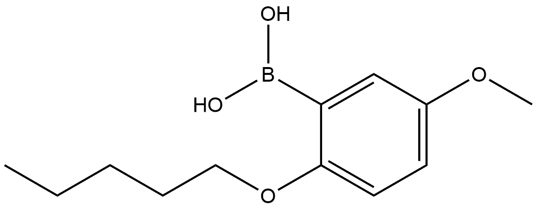 B-[5-Methoxy-2-(pentyloxy)phenyl]boronic acid Structure