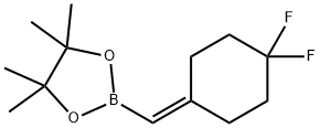 1,3,2-Dioxaborolane, 2-[(4,4-difluorocyclohexylidene)methyl]-4,4,5,5-tetramethyl- Structure