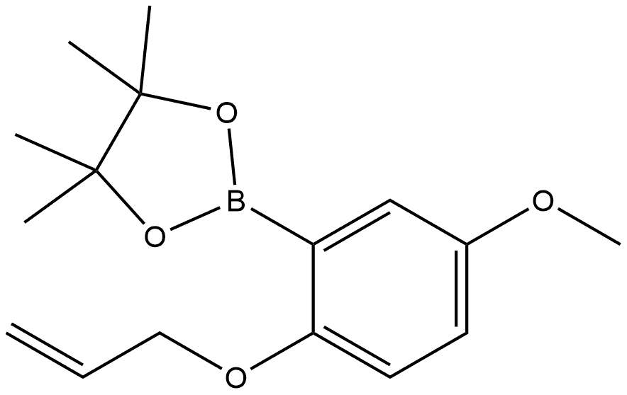 2-[5-Methoxy-2-(2-propen-1-yloxy)phenyl]-4,4,5,5-tetramethyl-1,3,2-dioxaborolane Structure