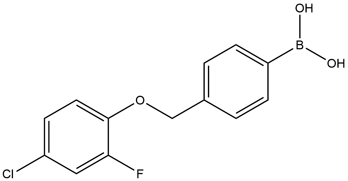 B-[4-[(4-Chloro-2-fluorophenoxy)methyl]phenyl]boronic acid Structure