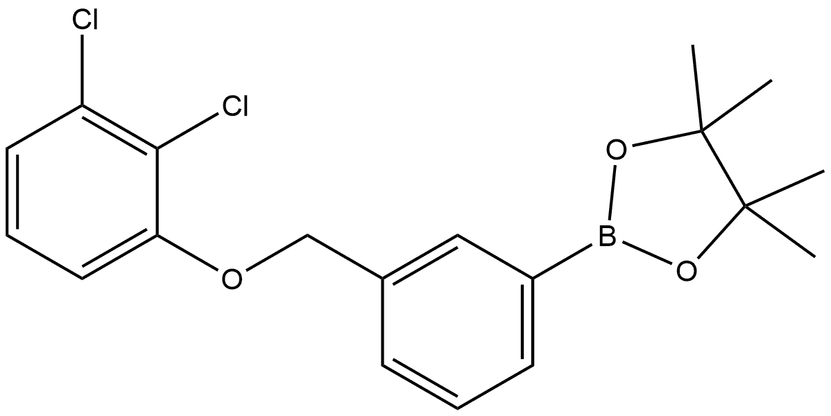 2-[3-[(2,3-Dichlorophenoxy)methyl]phenyl]-4,4,5,5-tetramethyl-1,3,2-dioxaboro... Structure