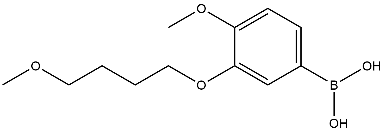 B-[4-Methoxy-3-(4-methoxybutoxy)phenyl]boronic acid Structure