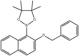 2-(2-(Benzyloxy)naphthalen-1-yl)-4,4,5,5-tetramethyl-1,3,2-dioxaborolane Structure