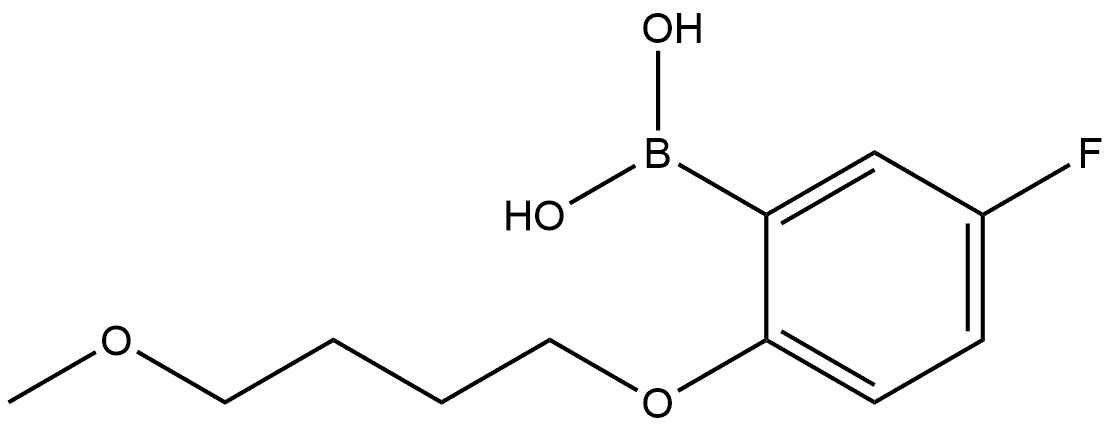 B-[5-Fluoro-2-(4-methoxybutoxy)phenyl]boronic acid Structure