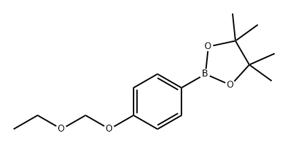 1,3,2-Dioxaborolane, 2-[4-(ethoxymethoxy)phenyl]-4,4,5,5-tetramethyl- Structure