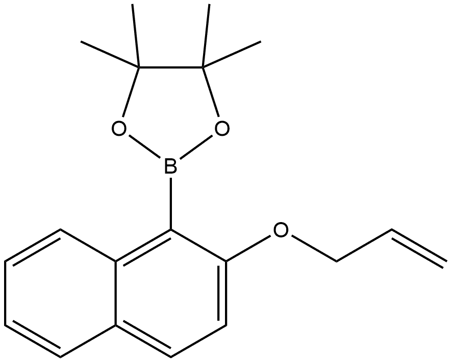 4,4,5,5-Tetramethyl-2-[2-(2-propen-1-yloxy)-1-naphthalenyl]-1,3,2-dioxaborolane Structure