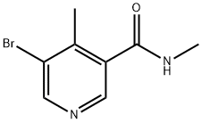 5-Bromo-N,4-dimethylnicotinamide Structure