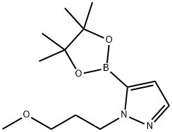 1-(3-methoxypropyl)-5-(4,4,5,5-tetramethyl-1,3,2-di
oxaborolan-2-yl)-1H-pyrazole Structure