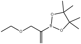 1,3,2-Dioxaborolane, 2-[1-(ethoxymethyl)ethenyl]-4,4,5,5-tetramethyl- 구조식 이미지